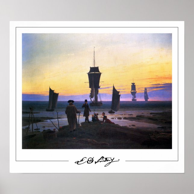 Caspar David Friedrich Zedign Art Poster #153 (Front)