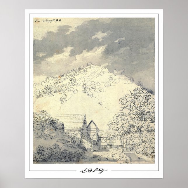 Caspar David Friedrich Zedign Art Poster #162 (Front)