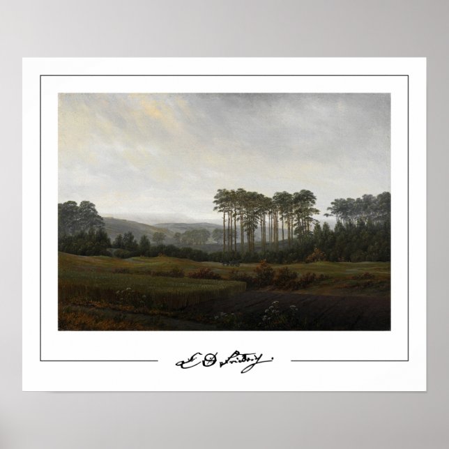 Caspar David Friedrich Zedign Art Poster #20 (Front)