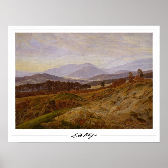 Caspar David Friedrich Zedign Art Poster #21 (Front)