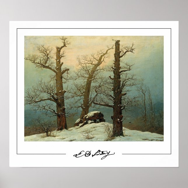 Caspar David Friedrich Zedign Art Poster #6 (Front)