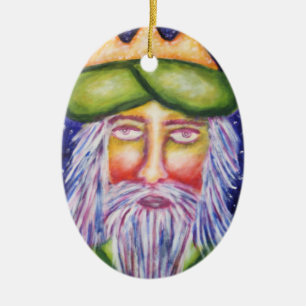 "Caspar" Three Kings Christmas Art Ceramic Ornament