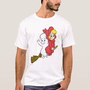Casper and Wendy Riding Broom T-Shirt