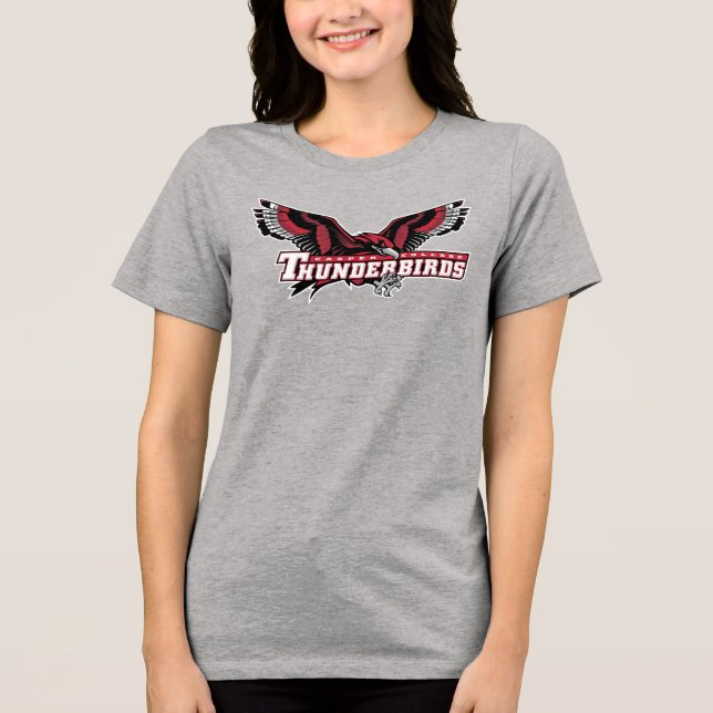 Casper College Thunderbirds Tri-Blend Shirt (Front)