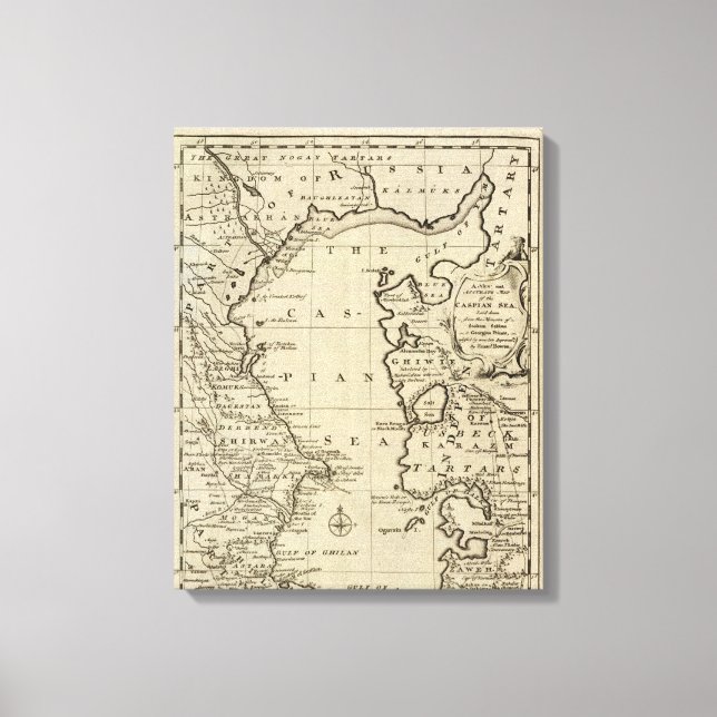 Caspian Sea Canvas Print (Front)