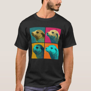 Caspian Seal Pop Illustration Colourful Animal Men T-Shirt