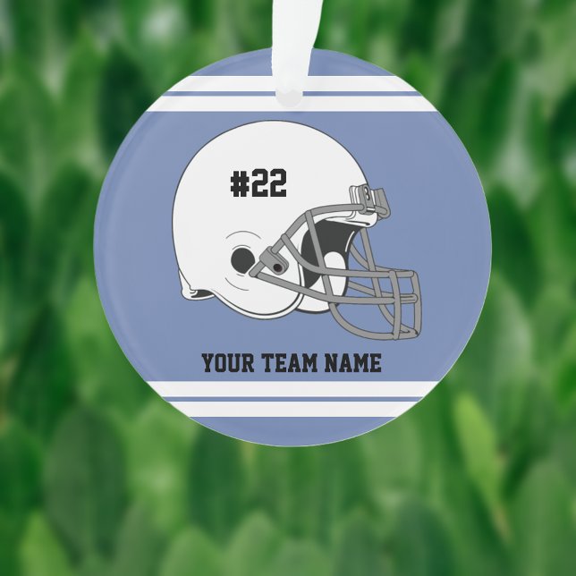 Casque de football blanc | Blue Jersey (Créateur téléchargé)
