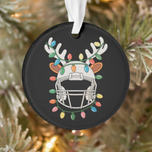 Casque de Football Lumières de Noël Renne Noël