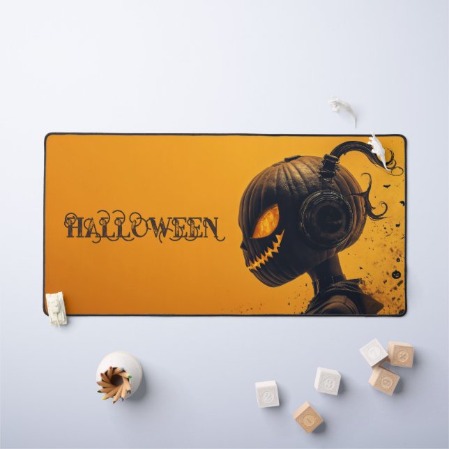 Casque d'horreur d'Halloween jaune (Tableau pour enfants)