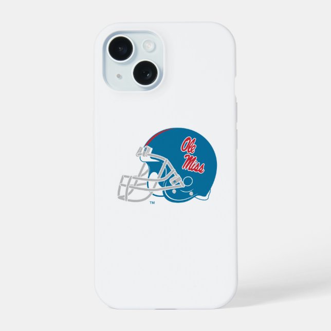 Casque Ole Miss Football | Bleu clair (Verso)