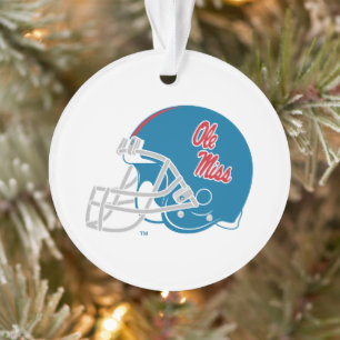Casque Ole Miss Football   Bleu clair