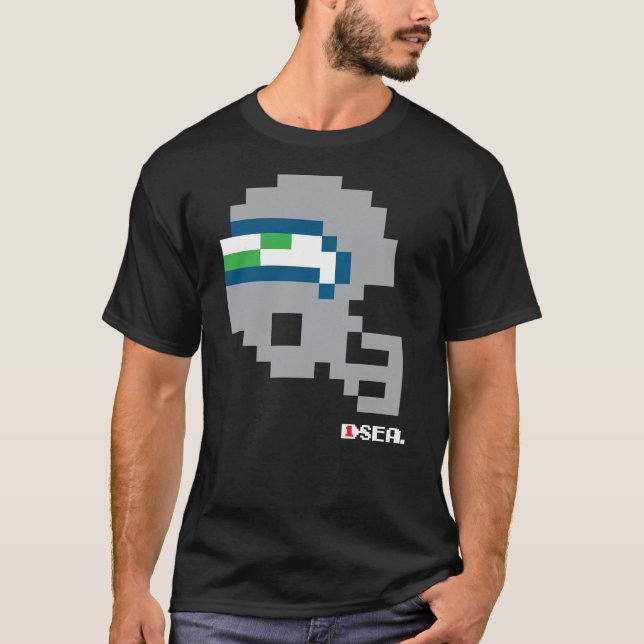 Casque Seahawks 90s Tecmo Bowl T-Shirt (Devant)