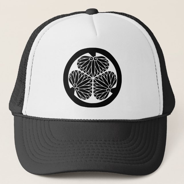 Casquette 徳 川 紋, Tokugawa KAMON, 家 Famille Japonaise (Devant)