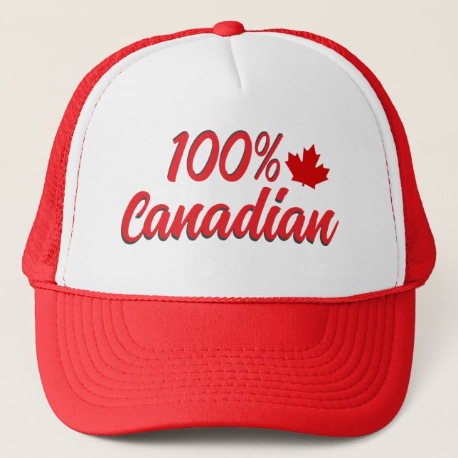 Casquette 100 % canadien (Devant)