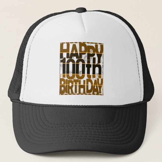 Casquette 100 ème anniversaire_multicouche de dégradé (Devant)