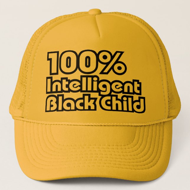 Casquette 100 % Noir intelligent (Devant)