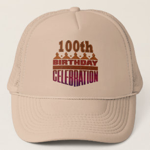 Casquette 100th Cadeaux de célébration d'anniversaire