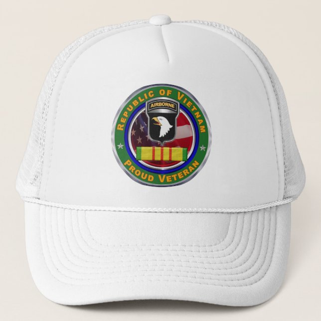 Casquette 101e division aéroportée Viêt Nam Vétéran (Devant)