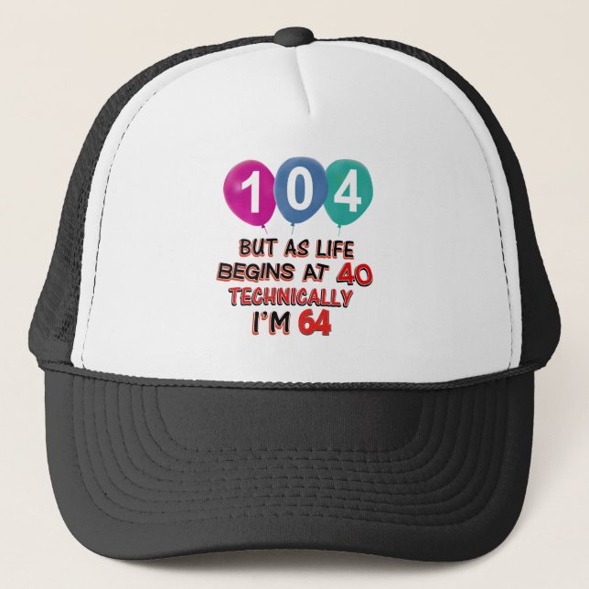 Casquette 104th conceptions d'anniversaire d'année (Devant)