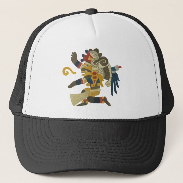 Casquette 10.Tezcatlipoca - Mayan / Aztec Creator God (Devant)