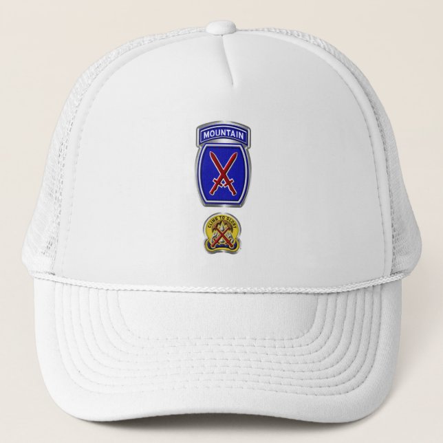 Casquette 10e Division de montagne "Montez vers la gloire" (Devant)