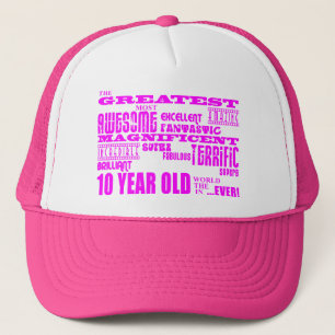 Casquette 10èmes anniversaires de filles : Plus grands 10