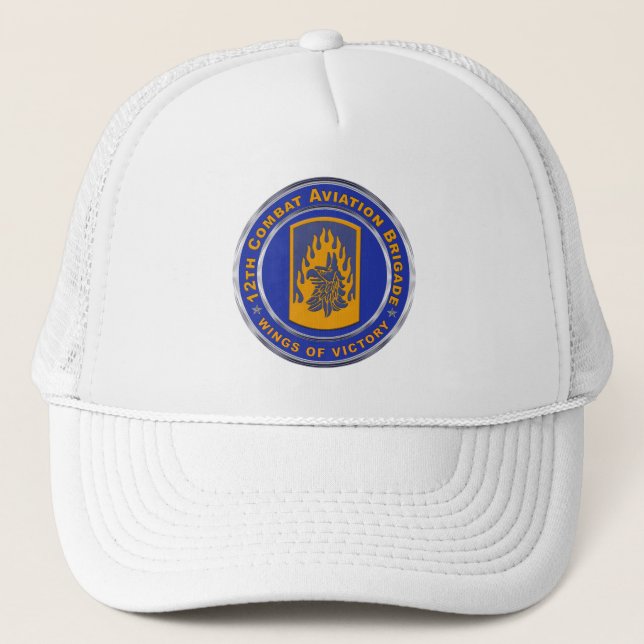 Casquette 12e brigade d'aviation de combat (Devant)
