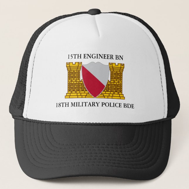 CASQUETTE 15E BATAILLE D'INGÉNIEUR 18E POLICE MILITAIRE (Devant)