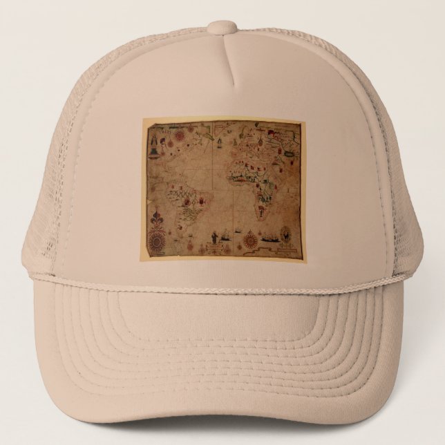 Casquette 1633 diagramme de Portolan d'océan d'Atantic - (Devant)