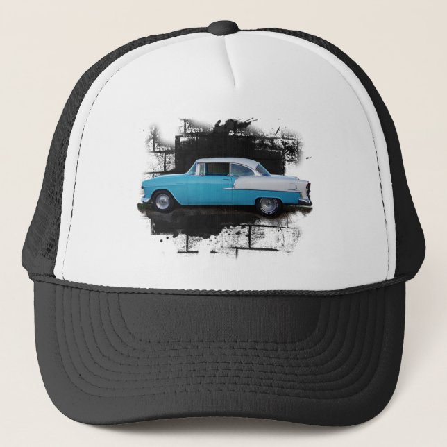 Casquette 1955 classique de voitures d'Air de bel (Devant)