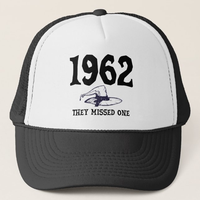 Casquette 1962 Ils Ont Manqué Une Sorcière De Salem Hallowee (Devant)