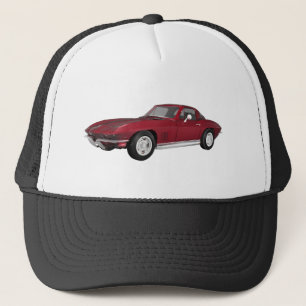 Casquette 1967 Corvette : Voiture de sport : Candy Apple Fin