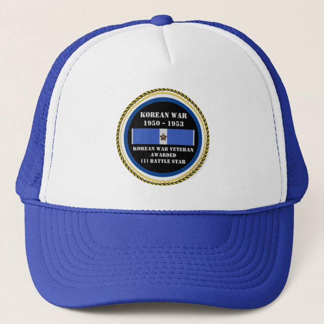 CASQUETTE 1 ÉTOILE DE BATAILLE VÉTÉRAN DE GUERRE CORÉENNE (Devant)