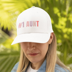 Casquette #1 tante  Rose doux rétro   Meilleur cadeau de tan