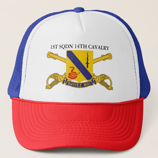 CASQUETTE 1ER ESCADRON 14E CAVALERIE (Devant)