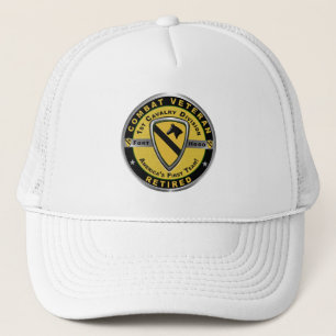 Casquette 1re Division de cavalerie Vétéran à la retraite