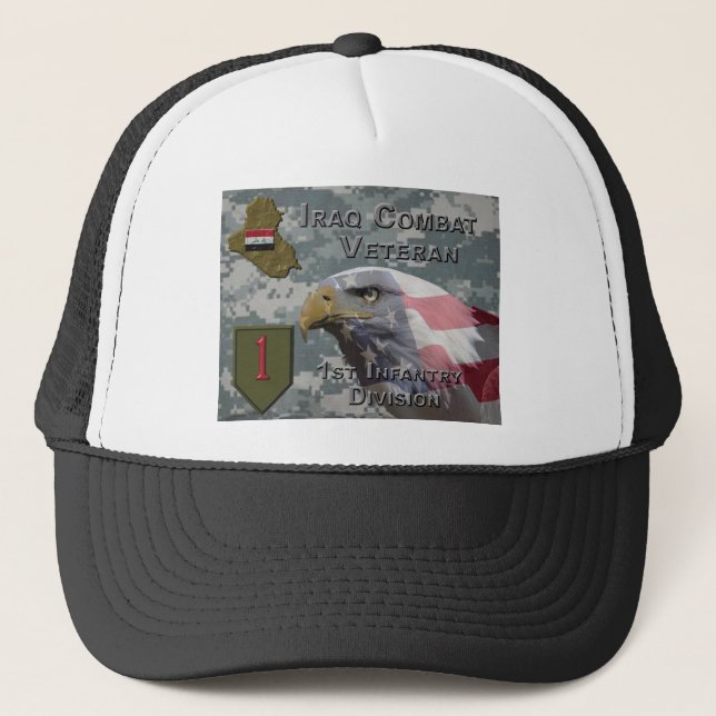 Casquette 1re division d'infanterie Ancien combattant en Ira (Devant)