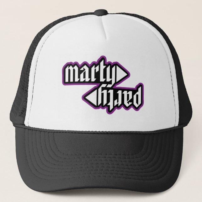 Casquette 2012 de camionneur de logo de MartyParty (Devant)