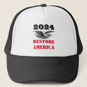 Casquette 2024 Election Restore America Trucker Hat