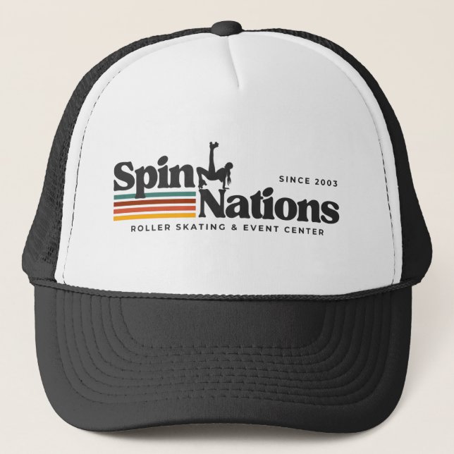Casquette 2025 Retro Trucker Hat | SpinNations (Devant)