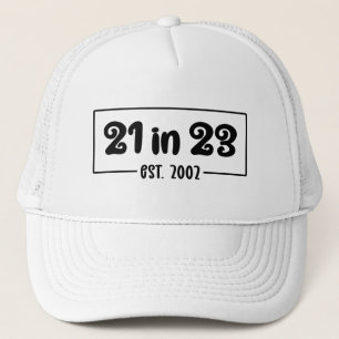Casquette 21e anniversaire Cadeau 21 en 23 Est 2002
