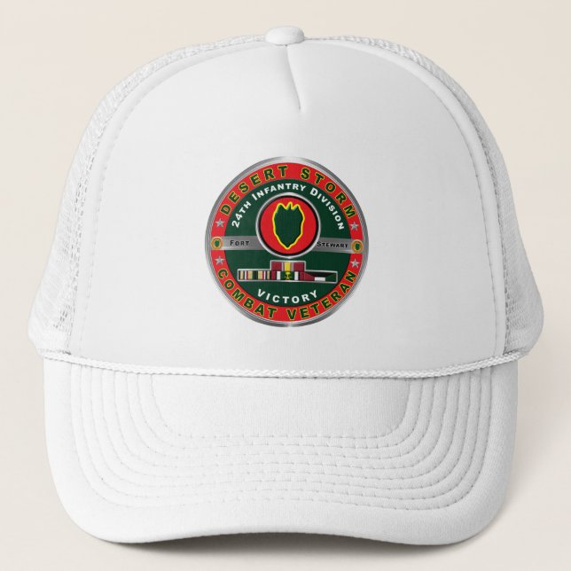 Casquette 24e division d'infanterie Tempête du désert (Devant)