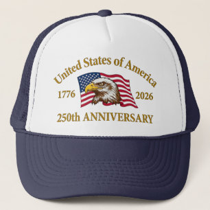 Casquette 250e anniversaire USA Patriotique   1776–2026