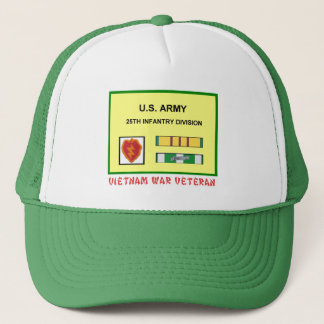 Casquette 25ème VÉTÉRINAIRE de GUERRE de VIETNAM de DIVISION