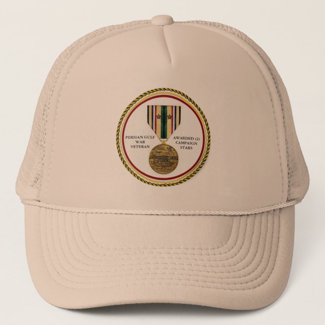 CASQUETTE 2 ÉTOILES DE CAMPAGNE PERSIAN GULF WAR VETERAN (Devant)