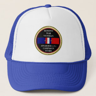 CASQUETTE 2 ÉTOILES DE CAMPAGNE VÉTÉRAN DE GUERRE DU KOSOVO