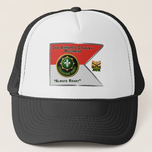 Casquette 2e Ligne directrice du régiment de cavalerie blind (Devant)