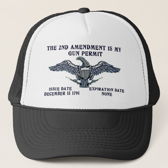 Casquette 2ème ARME À FEU PERMIT.png d'AMENDEMENT (Devant)