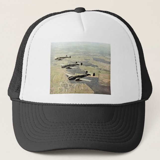 Casquette 2ÈME GUERRE MONDIALE trois Messerschmitt ME-110 (Devant)