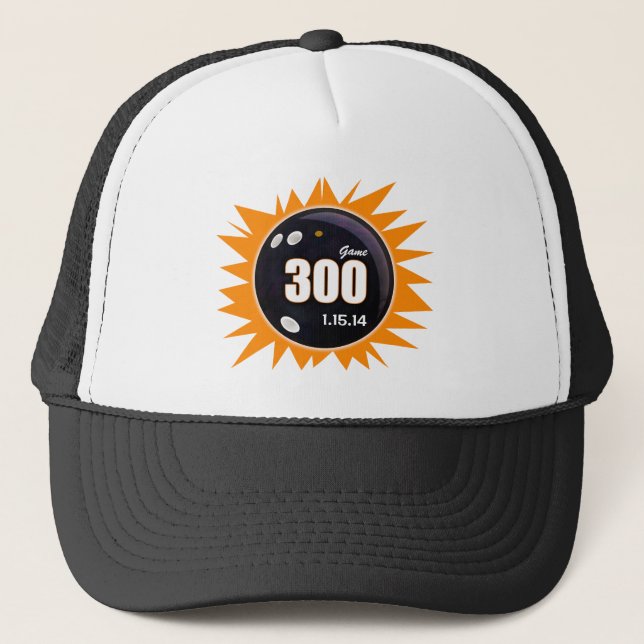 Casquette 300 Jeu orange et noir (Devant)